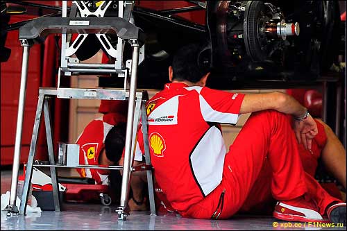 Механики Ferrari в Абу-Даби