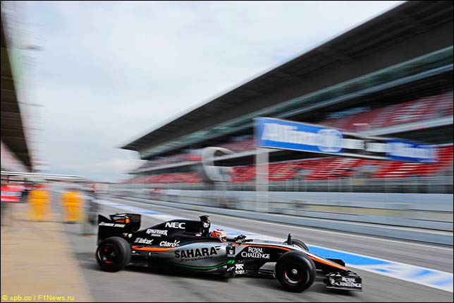 Новая машина Force India дебютировала на тестах