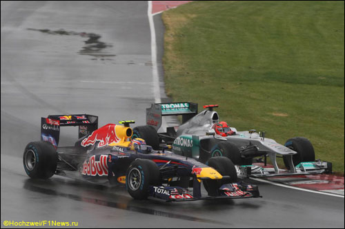 Поединок Марка Уэббера с Михаэлем Шумахером на Гран При Канады 2011 года