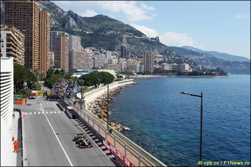 Роман Грожан на прошлогоднем Гран При Монако