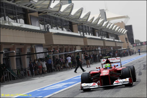 Фелипе Масса за рулем Ferrari F2012 на Гран При Бахрейна