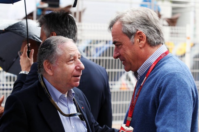 Карлос Сайнс и Жан Тодт, президент FIA