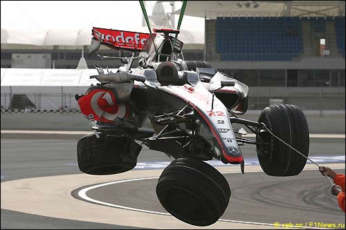 McLaren Хэмилтона после аварии