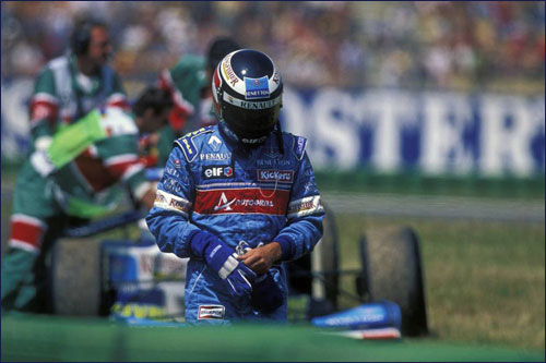 Сход Герхарда Бергера на Гран При Германии 1996 года