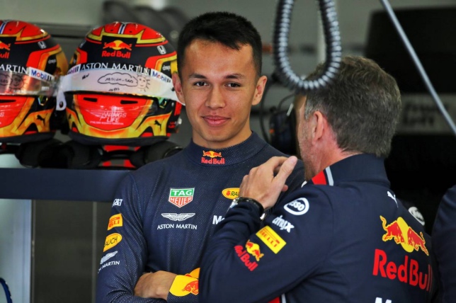 Александер Элбон и Кристиан Хорнер, руководитель Red Bull Racing