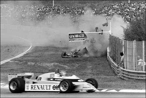 Гран При Италии'80: авария Жиля Вильнёва