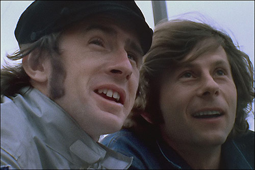 Джеки Стюарт и Роман Полански, кадр из фильма, 1971 год