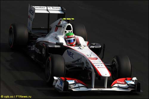Серхио Перес на квалификации Гран При Италии