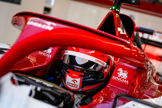 Роберт Кубица за рулём Alfa Romeo C39