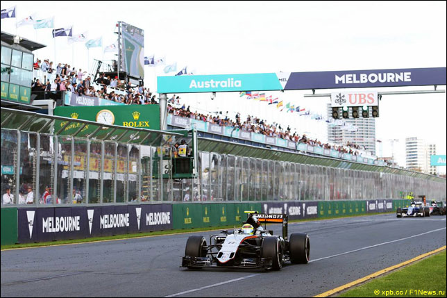 Серхио Перес на прошлогоднем Гран При Австралии