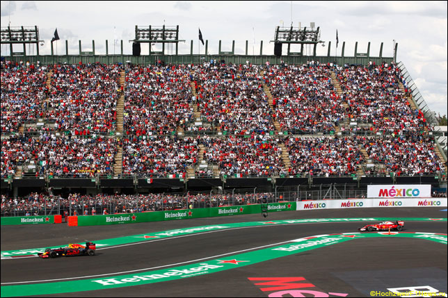 Макс Ферстаппен и Себастьян Феттель в Гран При Мексики