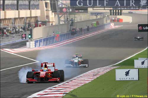 Фелипе Масса во время Гран При Бахрейна