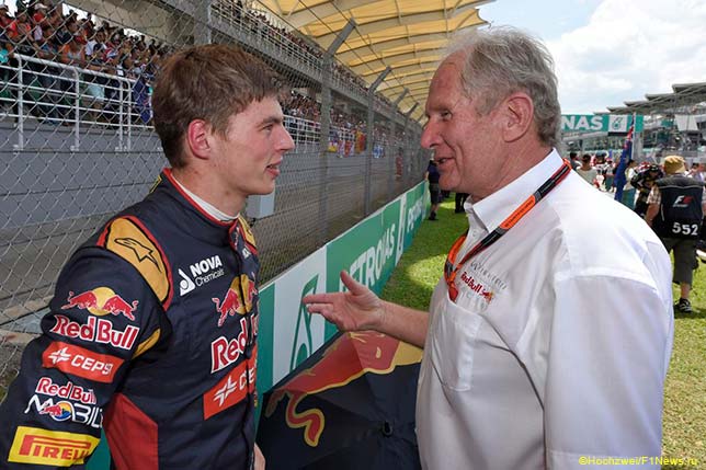 Макс Ферстаппен и Хельмут Марко, советник компании Red Bull по автоспорту