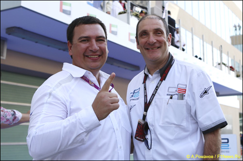 Игорь Мазепа (слева) и Бруно Мишель, руководитель серии GP2