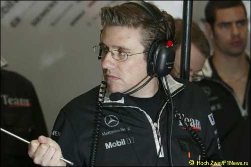 Пэт Фрай на Гран При Великобритании, 2004 г.