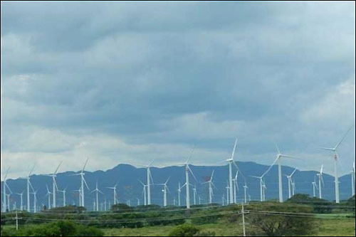 Ветрогенераторы в мексиканском штате Оахака