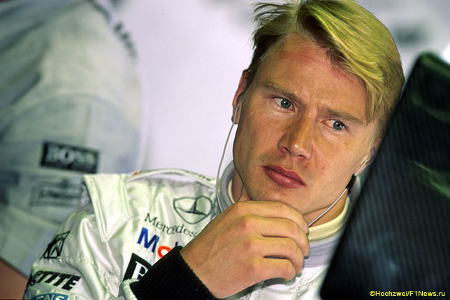 Мика Хаккинен, победитель Гран При Германии, который прошёл 2 августа 1998 года