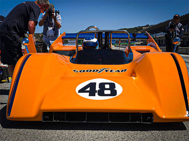 Мика Хаккинен за рулём McLaren M8D/3 Can-Am