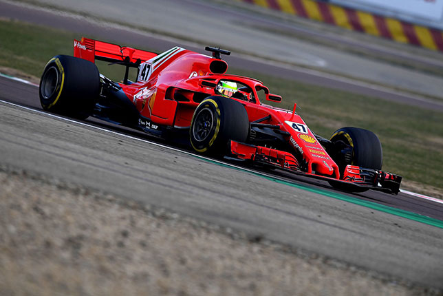 Мик Шумахер на тестах во Фьорано, фото пресс-службы Ferrari