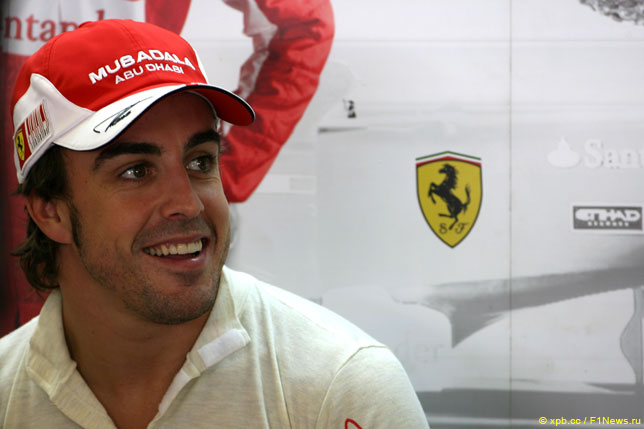 Фернандо Алонсо в Ferrari 2010 году