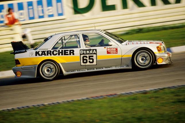 Михаэль Шумахер за рулём машины DTM, 1990 год