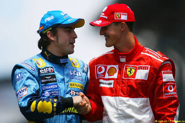 Фернандо Алонсо и Михаэль Шумахер, 2006 год