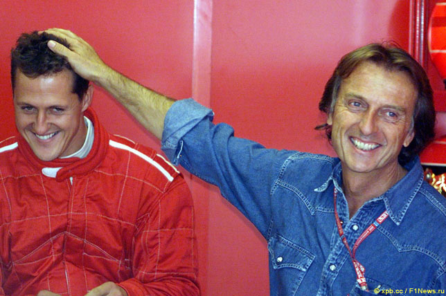 Михаэль Шумахер и Лука ди Монтедземоло, 2002 год
