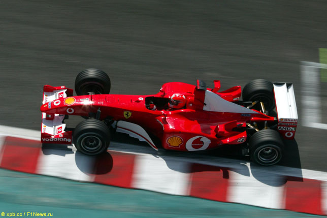 Михаэль Шумахер на Гран При Франции 2002 года