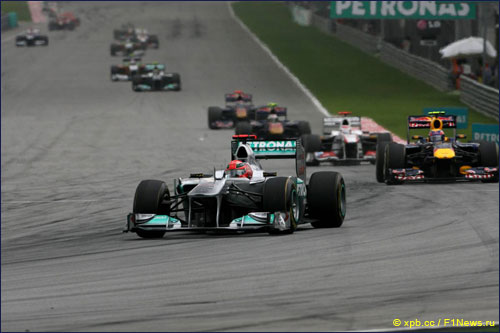 Михаэль Шумахер на Гран При Малайзии 2011 года