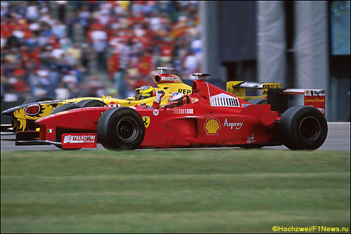 Михаэль Шумахер за рулём Ferrari F300, Гран При Германии 1998 года