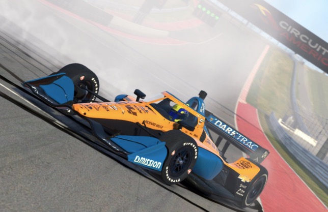 Ландо Норрис - победитель виртуальной гонки IndyCar в Остине
