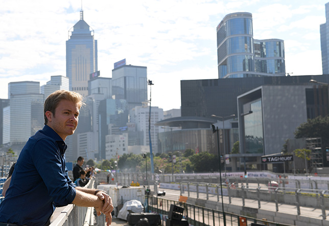 Нико Росберг на гонке Формулы E в Гонконге