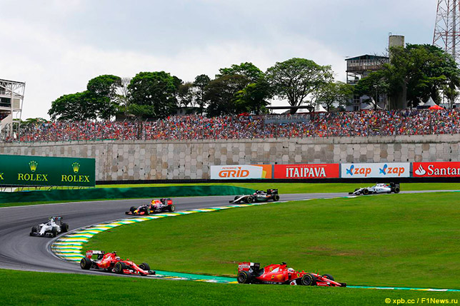 Пилоты Ferrari на Гран При Бразилии