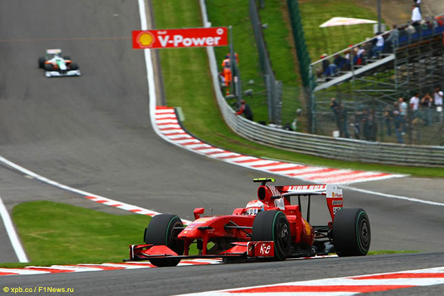Свою последнюю победу в Спа Кими Райкконен одержал в 2009 году за рулём Ferrari
