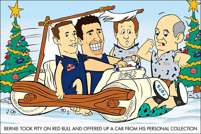 Рождественская открытка от Red Bull Racing