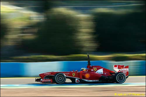 Педро де ла Роса на тестах Ferrari