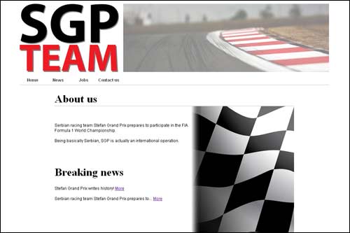 Официальный сайт Stefan GP