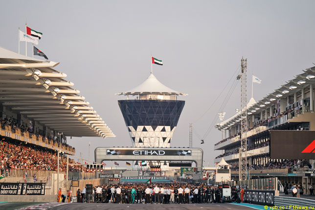 Стартовая решетка Гран При Абу-Даби