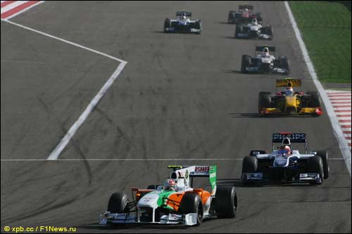 Витантонио Лиуцци на трассе Гран При Бахрейна