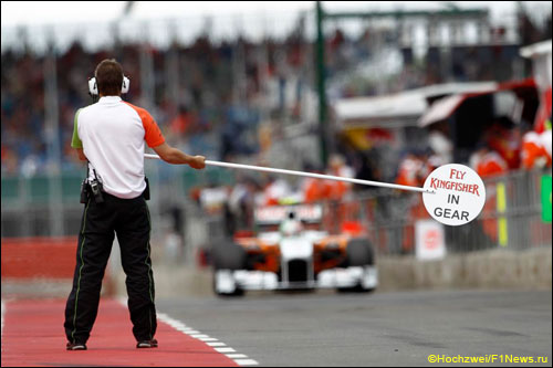 Force India на Гран При Великобритании 2010 года