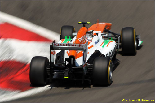 Адриан Сутил за рулем Force India