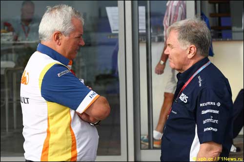 Пэт Симондс и Патрик Хед, глава инженерного департамента Williams F1, 2008 г.