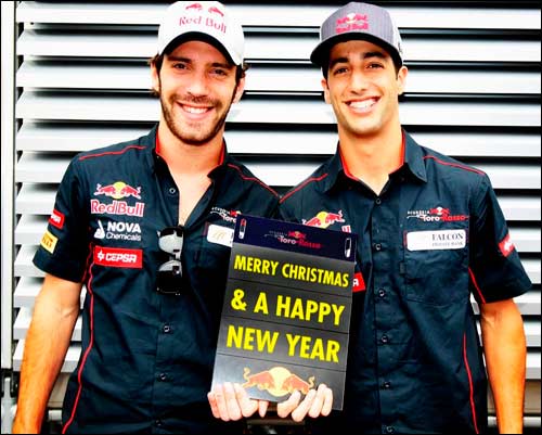 Рождественская открытка Scuderia Toro Rosso