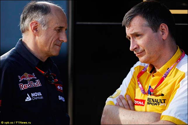 Франц Тост (Toro Rosso) и Роб Уайт (Renault)