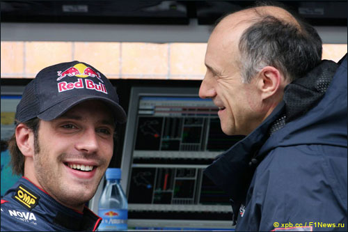 Руководитель Scuderia Toro Rosso Франц Тост с Жаном-Эриком Вернем
