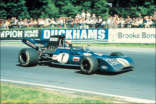 Джеки Стюарт за рулём Tyrrell, 1972 год