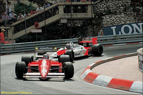 Герхард Бергер за рулем Ferrari, 1988 год