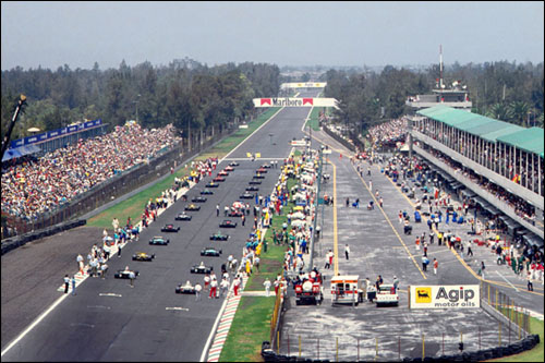 Стартовое поле Гран При Мексики, 1991 год