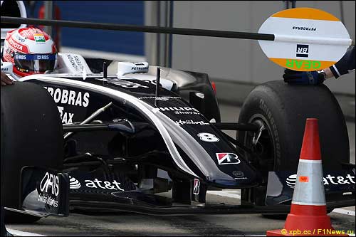 Промежуточная версия новой машины Williams на тестах