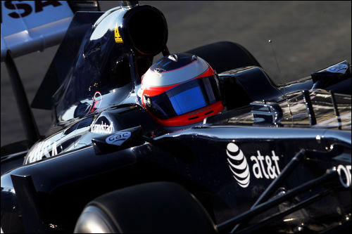 Williams FW33. Рубенс Баррикелло на тестах в Хересе